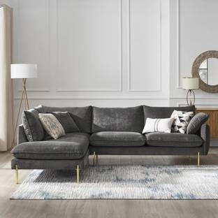 theclevercouch Verona L-Shape Fabric 5 Seater  Sofa