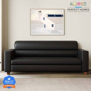 Flipkart Perfect Homes Kawa Leatherette 3 Seater  Sofa