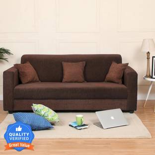 Flipkart Perfect Homes Bergen Fabric 3 Seater  Sofa