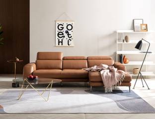 fabrique Leatherette 4 Seater  Sofa
