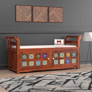 HavenzHome HavenzHome Classic Wooden Settee Elegant 2-Seater Sofa Fabric 2 Seater  Sofa