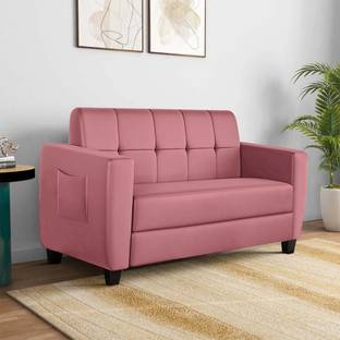 ARRA Remo Fabric Tufted Back Fabric 2 Seater  Sofa