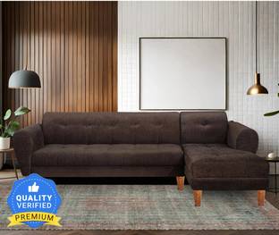 Seventh Heaven Merlin, Extra Spacious, Chenille Molfino Fabric Fabric 6 Seater  Sofa