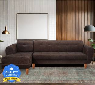 Seventh Heaven Milan 6 Seater Sofa, Extra Spacious, Chenille Molfino Fabric: 1 Year Warranty Fabric 6 Seater  Sofa