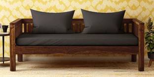 Wopno Furniture Pure Sheesham Wooden 2 Seater Sofa For Living Room Solid Wood 2 Seater Sofa Fabric 2 Seater  Sofa