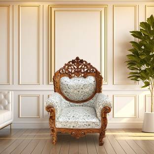 Wood Master Sre Fabric 1 Seater  Sofa