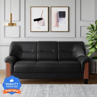 Godrej Interio PARTO Pl Leatherette 3 Seater  Sofa