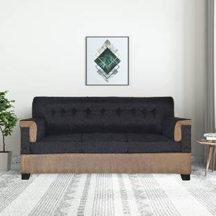 sugandha Premium Quality Jute Fabric 3 Seater  Sofa