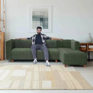 Seventh Heaven Tokyo, Extra Spacious, Chenille Molfino Fabric 6 Seater  Sofa