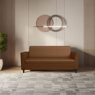 Godrej Interio Emperor Leatherette 3 Seater  Sofa