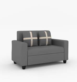 Cherry Wood Fabric 2 Seater  Sofa