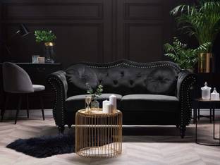 Soul Light Art MODERN FABRIC Hand Tufted 2 Seater Sofa for Home & Living Room Fabric 2 Seater  Sofa