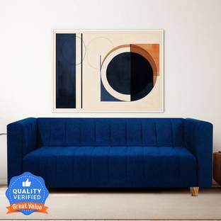 Seventh Heaven Tokyo 3 Seater Sofa, Extra Spacious, Chenille Molfino Fabric: 2 Year Warranty Fabric 3 Seater  Sofa
