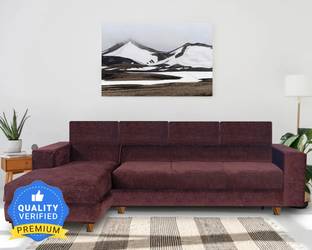 Seventh Heaven Berlin 6 Seater Sofa, Extra Spacious, Chenille Molfino Fabric: 1 Year Warranty Fabric 6 Seater  Sofa
