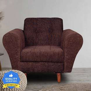 Seventh Heaven Milan 1 Seater Sofa, Chenille Molfino Fabric: 1 Year Warranty Fabric 1 Seater  Sofa