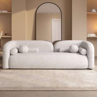 SSCRAFTMAKER Solid Wood 3 Seater  Sofa