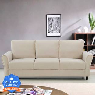 RM HOME IKBILYA Fabric 3 Seater  Sofa