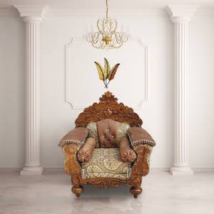 Wood Master Sre Fabric 1 Seater  Sofa