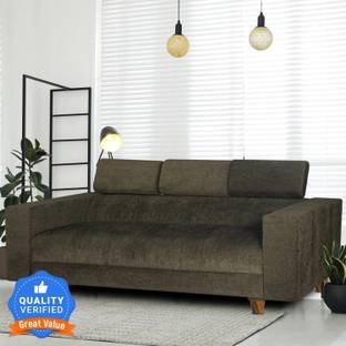 Seventh Heaven Berlin, Extra Spacious, Chenille Molfino Fabric 3 Seater  Sofa