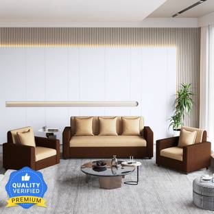 Bharat Lifestyle Tulip311 Fabric 3 + 1 + 1 Sofa Set