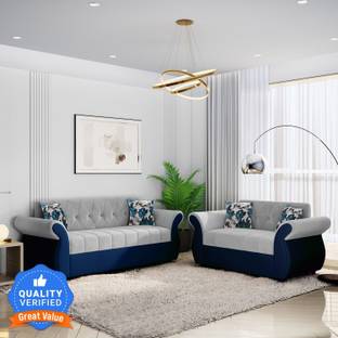 Bharat Lifestyle Alina Fabric 3 + 2 Sofa Set