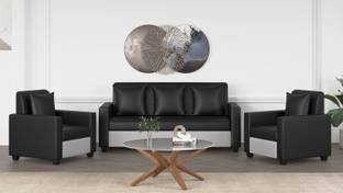WESTIDO Solitaire Leatherette 3 + 1 + 1 Sofa Set