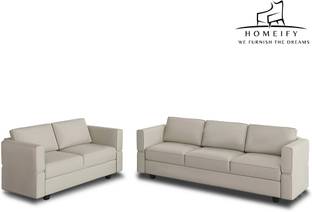 Homeify Skyler and Loveseat Set 2 Piece Furniture for Living Room Fabric 3 + 2 Sofa Set