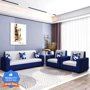 Flipkart Perfect Homes Emma Fabric 3 + 1 + 1 Sofa Set
