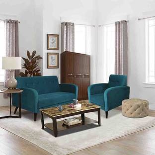 ARRA Rome Tufted Back 4 Seater Sofa Set Fabric 3 + 1 Sofa Set