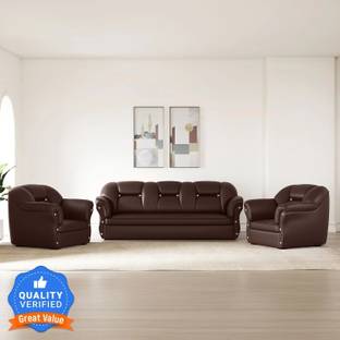 Flipkart Perfect Homes Bella Leatherette 3 + 1 + 1 Sofa Set