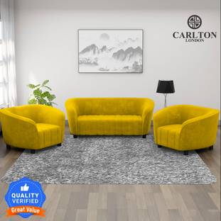 CARLTON LONDON Olivia Fabric 3 + 1 + 1 Sofa Set