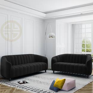 CARLTON LONDON Amelia Tufted Back Fabric 3 + 2 Sofa Set