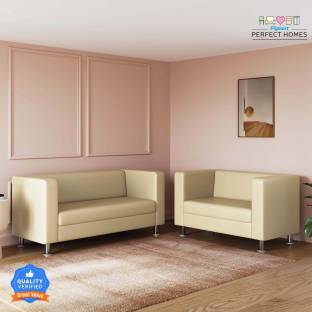 Flipkart Perfect Homes Uno Sofa For Living Room II Home Furniture Leather 3 + 2 Sofa Set