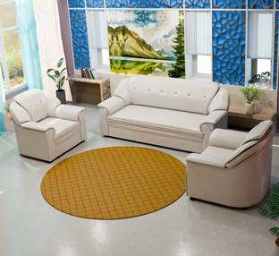 Sekar Lifestyle Polyurethane Series Leatherette 3 + 1 + 1 Sofa Set
