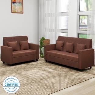 Flipkart Perfect Homes Omega Jute Fabric 3 + 2 Sofa Set