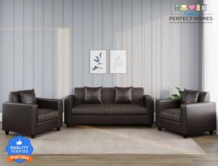 Flipkart Perfect Homes Leatherette 3 + 1 + 1 Sofa Set