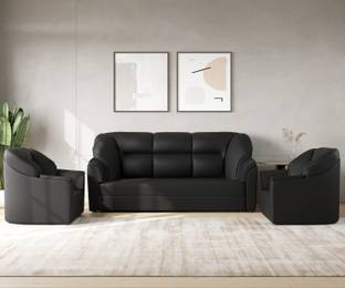 WESTIDO Cyrus Leatherette 3 + 1 + 1 Sofa Set