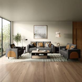 Godrej Interio Windle Fabric 3 + 2 + 1 Sofa Set