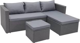 Mymigos 3-Piece Standard Outdoor Sofa Set Leather 2 + 1 + 1 Sofa Set