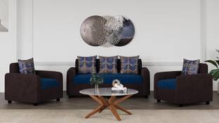 ELTOP Mushi Fabric 3 + 1 + 1 Sofa Set