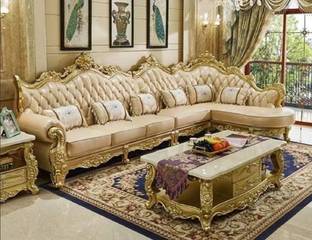 COUCHPOTATO Premium Quality Fabric 2 + 2 Sofa Set