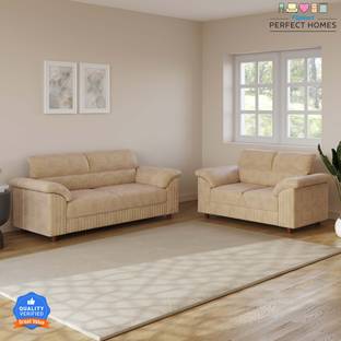 Flipkart Perfect Homes Aristo Tufted Premium Velvet Fabric 3 + 2 Sofa Set