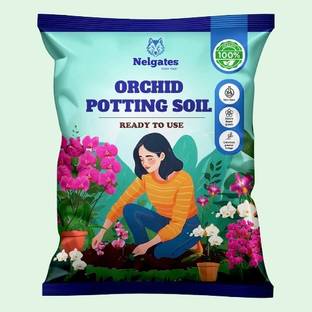 Nelgates Premium Orchid Potting Soil Mix - Specialized Blend for Orchid Plants Soil