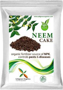 Softgreen Pure and Organic Fertilizer Neem Cake Powder for Plants | Neem Khali, 2kg Fertilizer