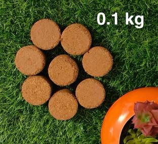 Leafy Heaven Cocopeat Coin, Coir Disc for Potting Soil Mix and Seedling 40mm 10pcs Potting Mixture