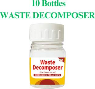 agri Waste Decomposer (Pack of 10) NCOF Certified Waste Decomposer Organic Bottles Manure