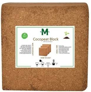 MyOwnGardening COCOPEAT 5KG BLOCK (Coirpith or Coco fibre or CocoPeat) for Terrace Gardening Manure, Fertilizer