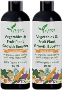 Zeenny Flora Pack Of 2, Plant Boost Liquid Fertilizer For All Fruit & Vegetables Plant Fertilizer