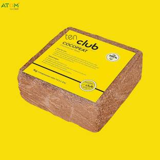 ATOM Agrotech tenclub Cocopeat Block 5Kg for Plants Expands Upto 25kg of Powder 100% Natural Fertilizer, Husk, Manure, Potting Mixture, Soil