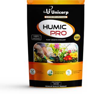 यूनिकॉर्प Humic Pro enhances plant growth by fortifying roots, stronger, healthier plants मिट्टी की खाद